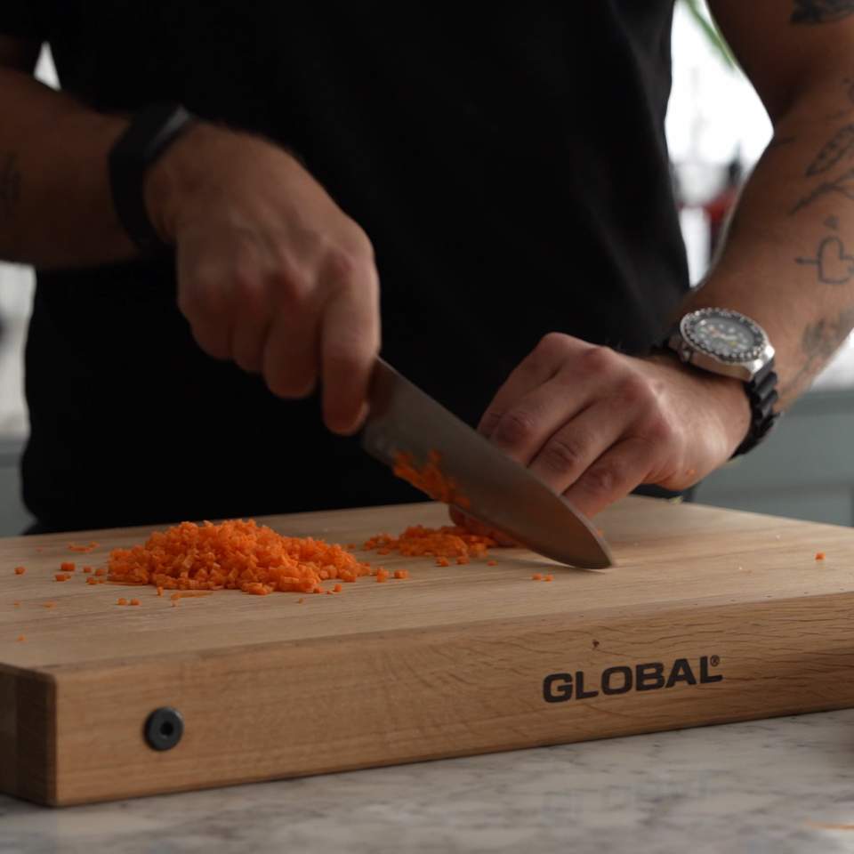 Global Skjærebrett Massiv Eik 550x380x50mm