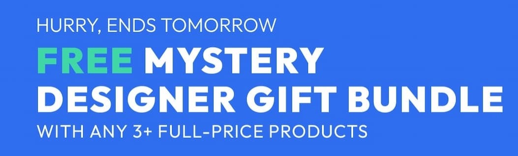Hurry ends tomorrow | FREE Mystery Designer Gift Bundle With any 3+ full-price products | DB Cosmetics