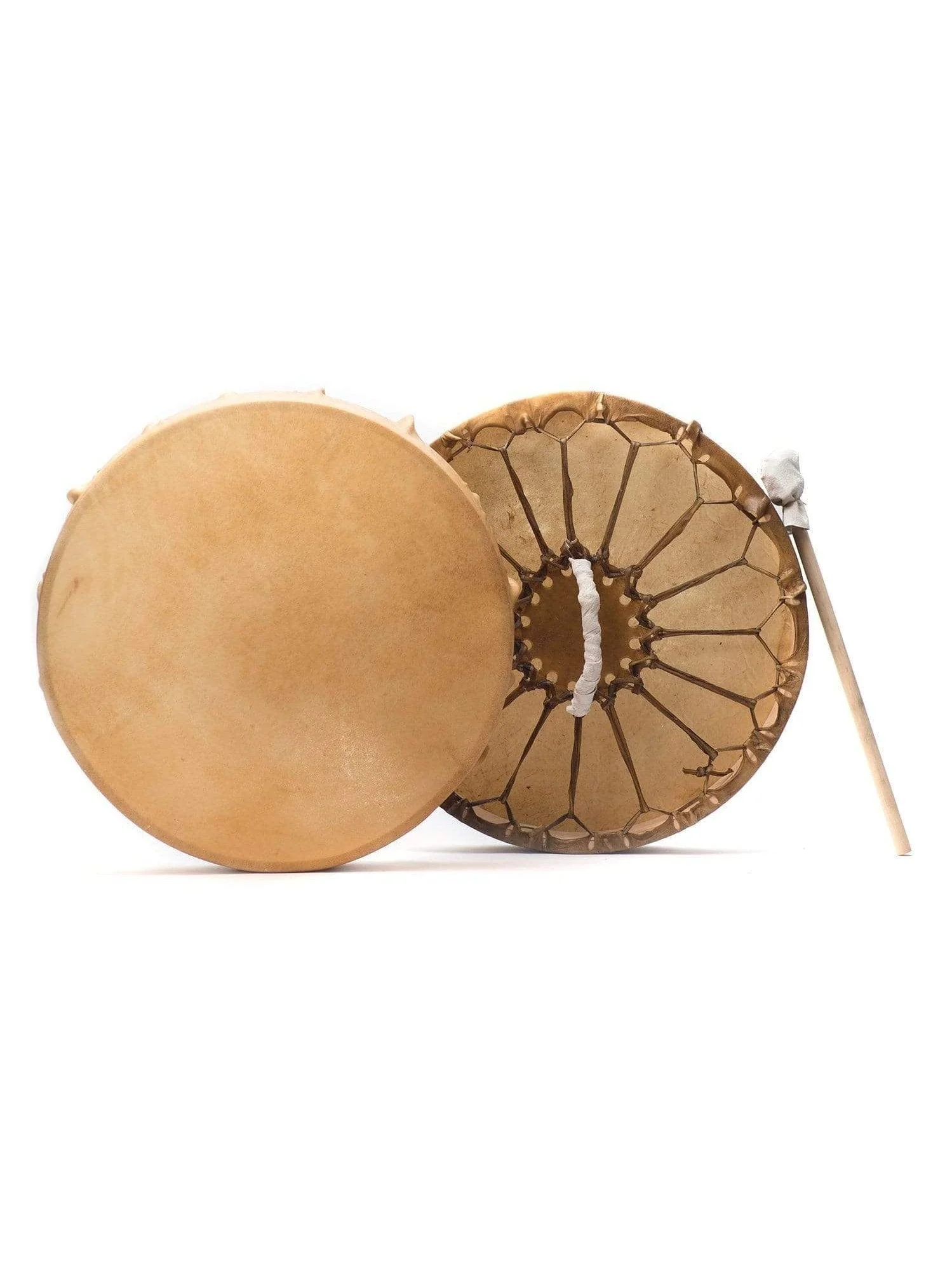 Image of Native American Style Buffalo Hide Frame Hand Drum