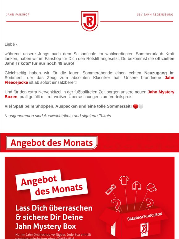 Jahn Fanshop | Angebot des Monats Juni 🔴⚪