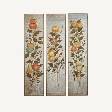 Zhenhua Gilted Floral Panels
