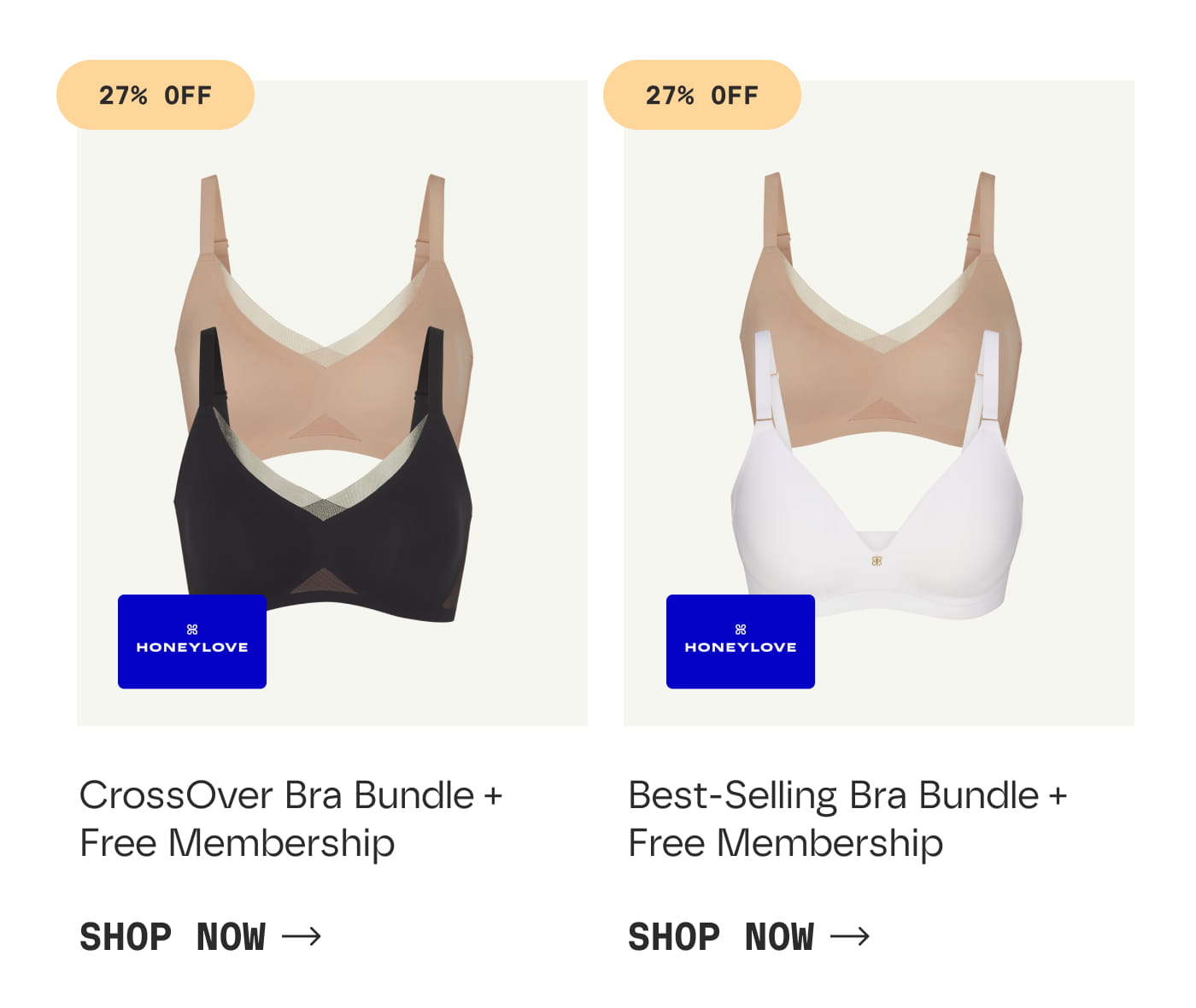 27% OFF | CrossOver Bra Bundle + Free Membership | SHOP NOW | 27% OFF | Best-Selling Bra Bundle + Free Membership | SHOP NOW