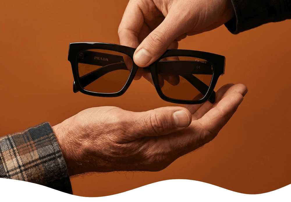 Gifting Prada glasses for father's day