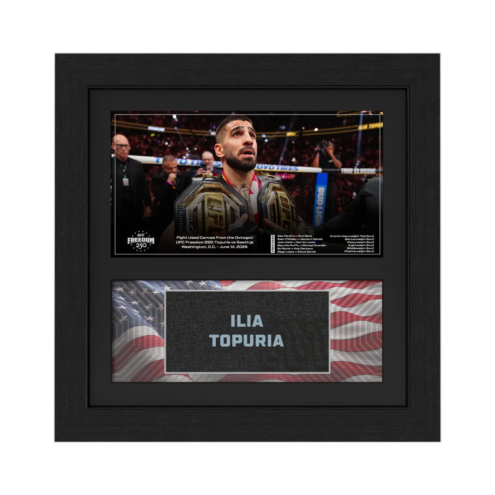 Image of Ilia Topuria Name on Canvas