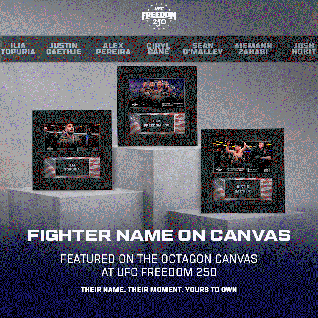 UFC Freedom 250 Full Name on Canvas Collection!