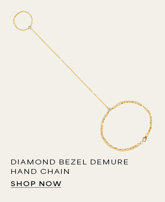 Diamond Bezel Demure Hand Chain