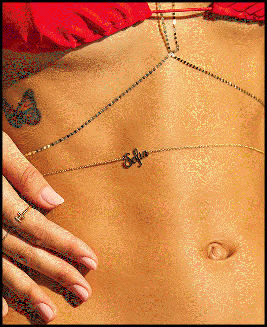 Custom Name Belly Chain