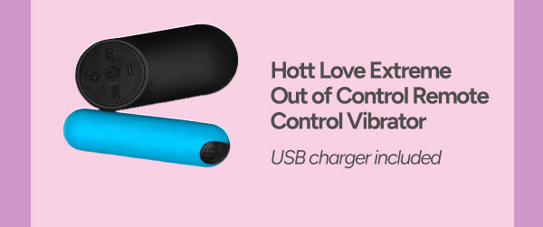 Out of Control Wirless Remote Control Bullet Vibrator Blue - Hott Love Extreme