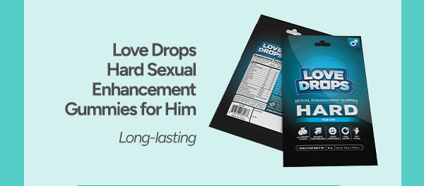 Multi-Pack Love Drops Hard Sexual Enhancement Gummies for Him – 8 Pack