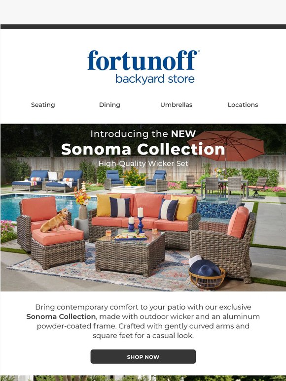Love Your Outdoors with Sonoma Wicker Furniture!❤️