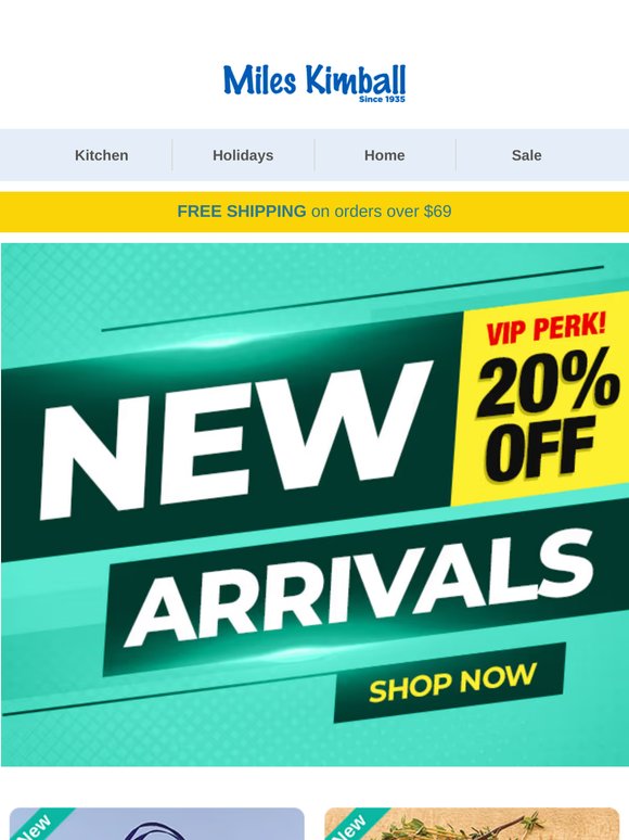 VIP Upgrade: 20% Off New Arrivals