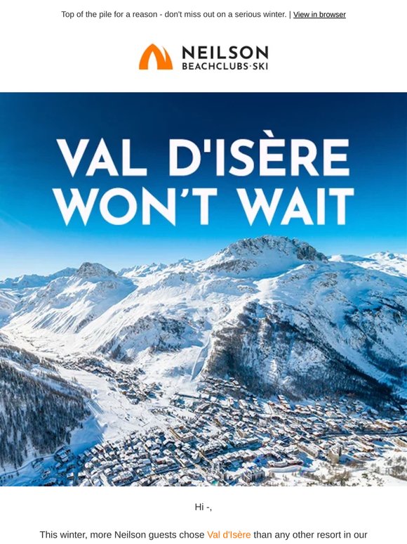The rush for Val d'Isère has started
