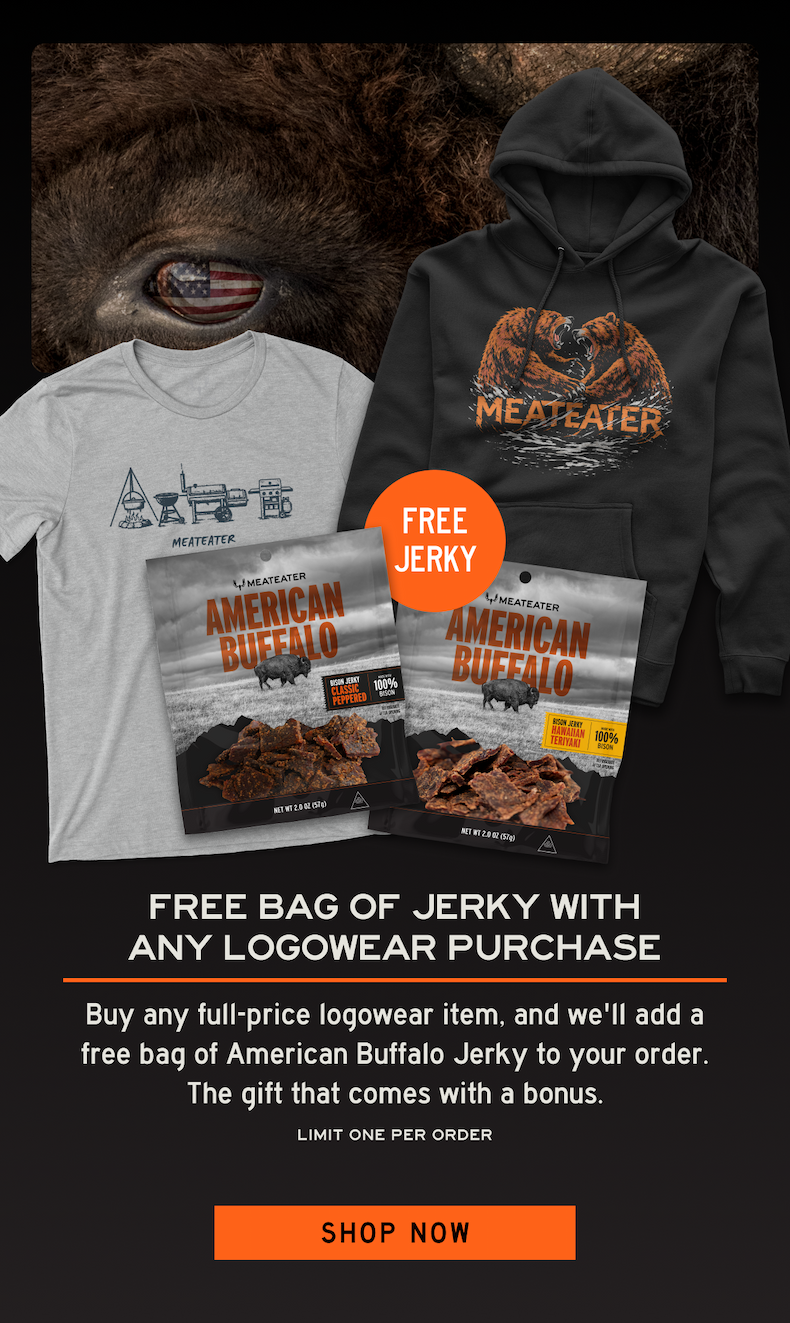 Free Bag of Jerky with any logowear purchase