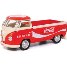 1962 Volkswagen Coca-Cola T1 pickup Red/White 1:43 Scale Diecast Model Truck by Motor City Classics