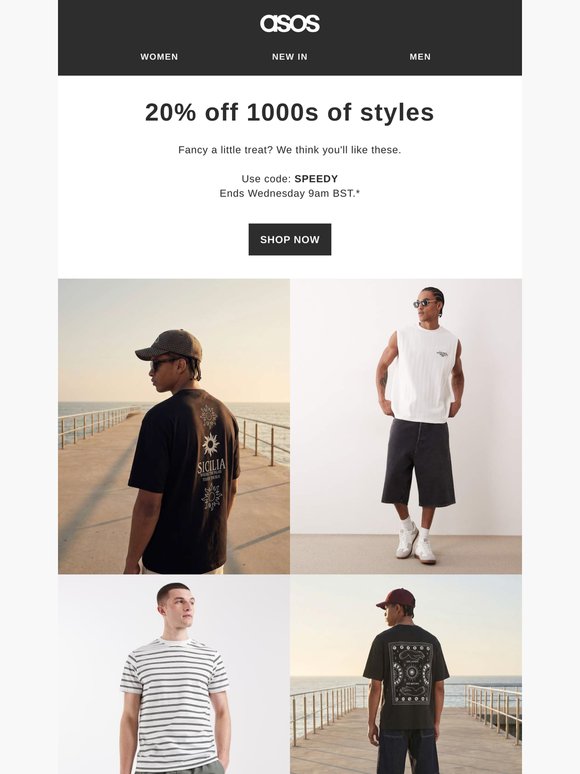 20% off 1000s of styles