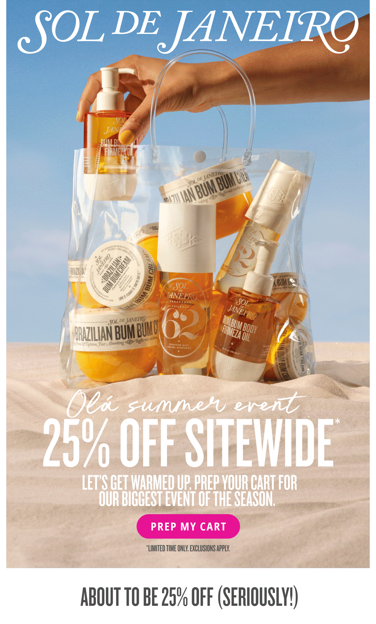 Olá Summer Event 25% Off Sitewide* - PREP MY CART