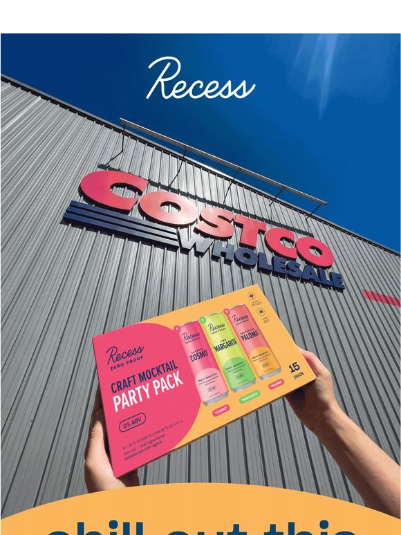 Recess Zero Proof is now at Costco!