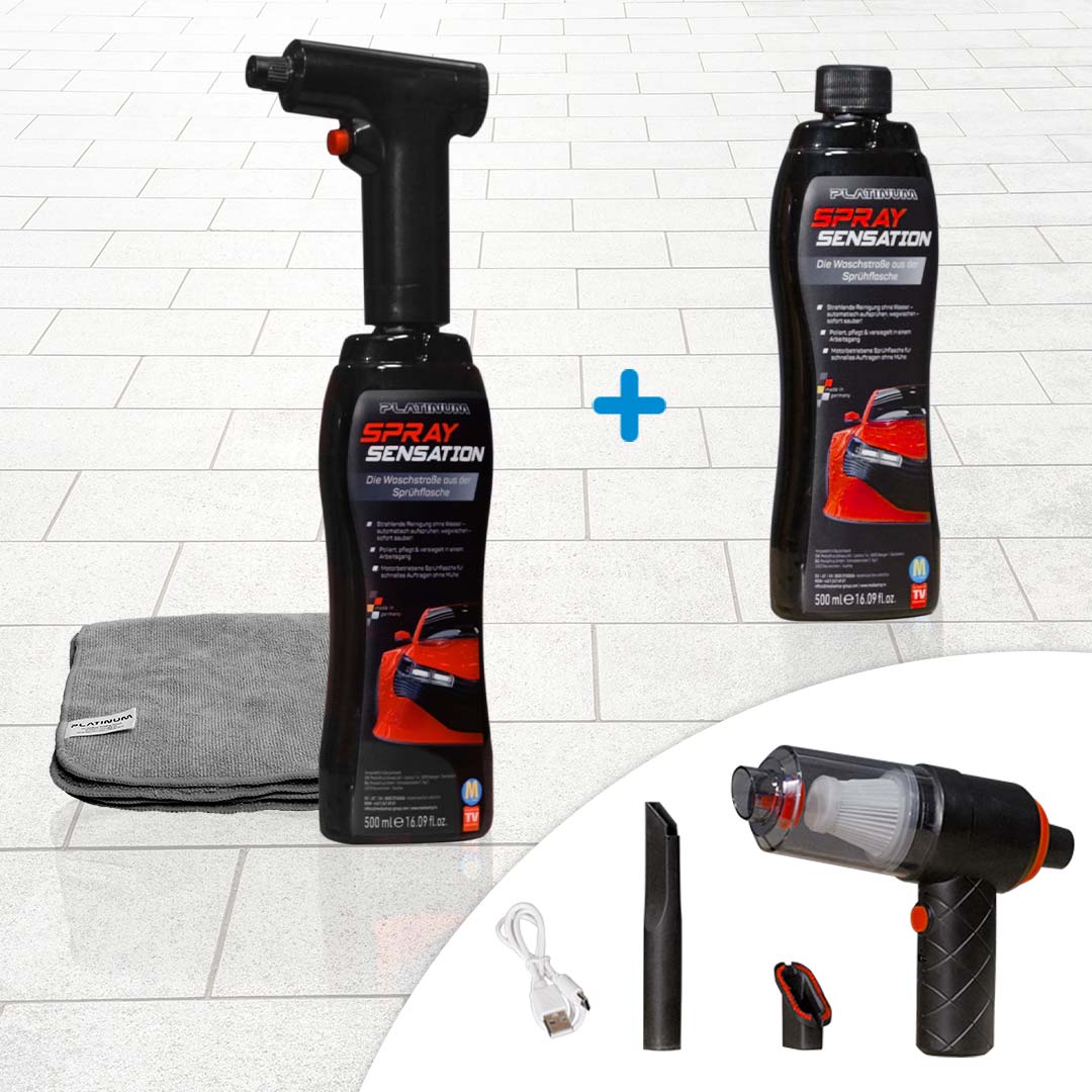 Platinum SpraySensation Autopflege mit Sprühflasche