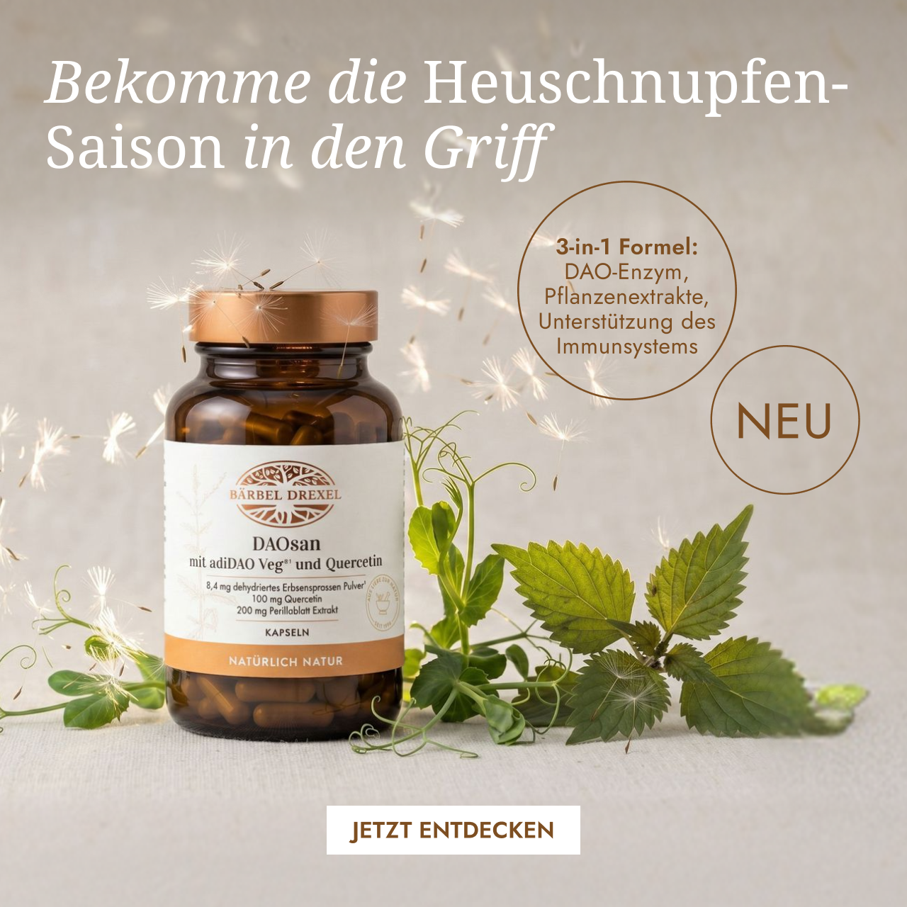 NEU bei Bärbel Drexel: DAOsan Kapseln