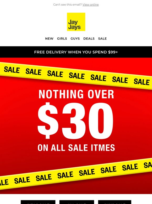 NOTHING OVER $30