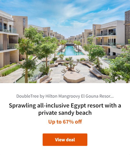 Sprawling all-inclusive Egypt resort with a private sandy beach