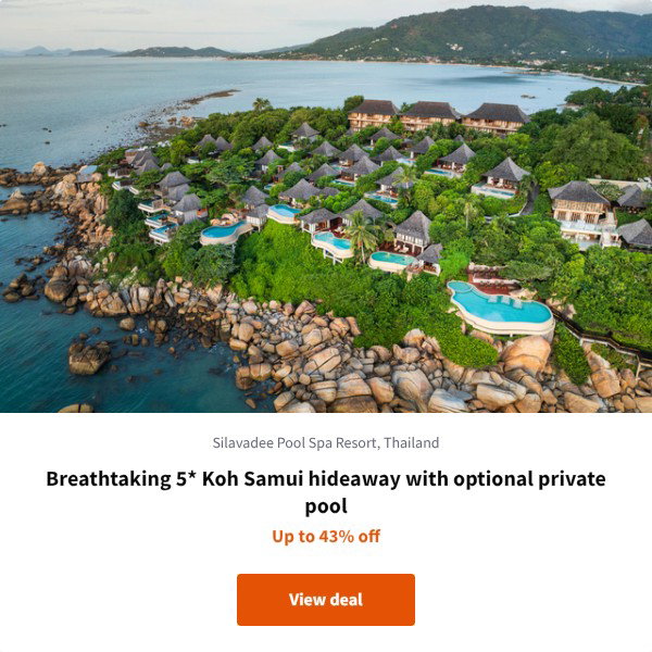 Breathtaking 5* Koh Samui hideaway with optional private pool