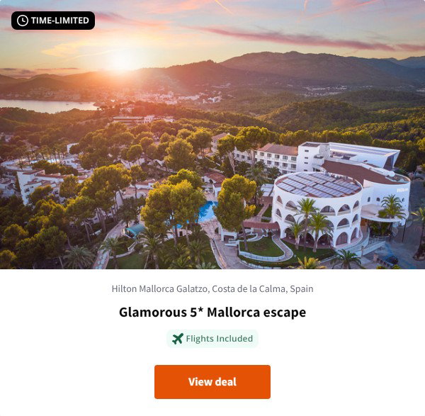 Glamorous 5* Mallorca escape