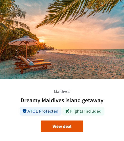 Dreamy Maldives island getaway