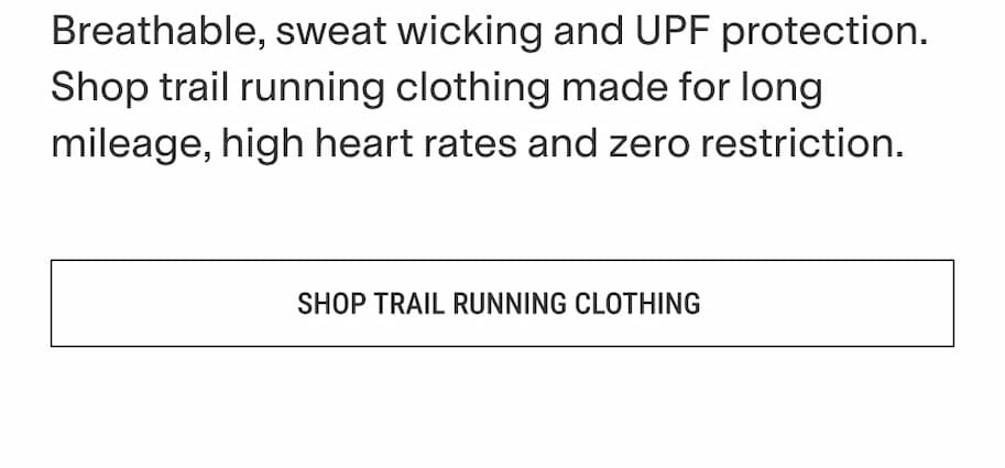 Trail running clothing