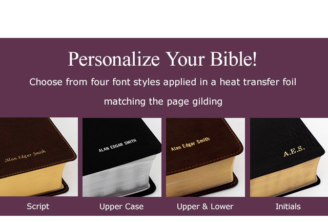 Personalize Your Bible!