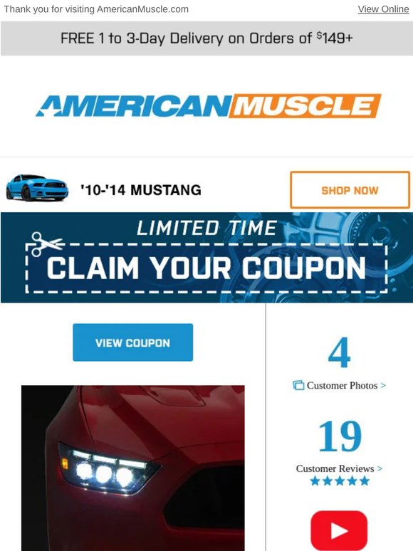 Limited Time: Mustang Coupons on Top Brands!