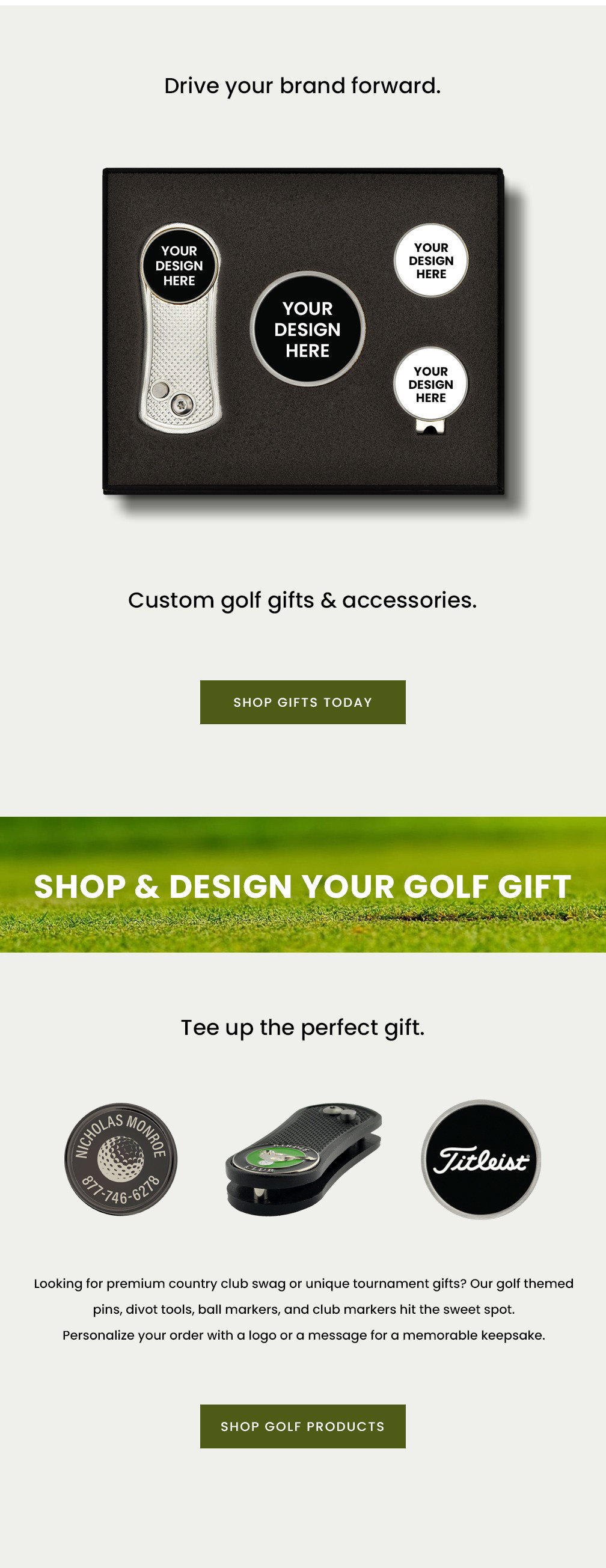 Custom Golf Gifts & Accecssories