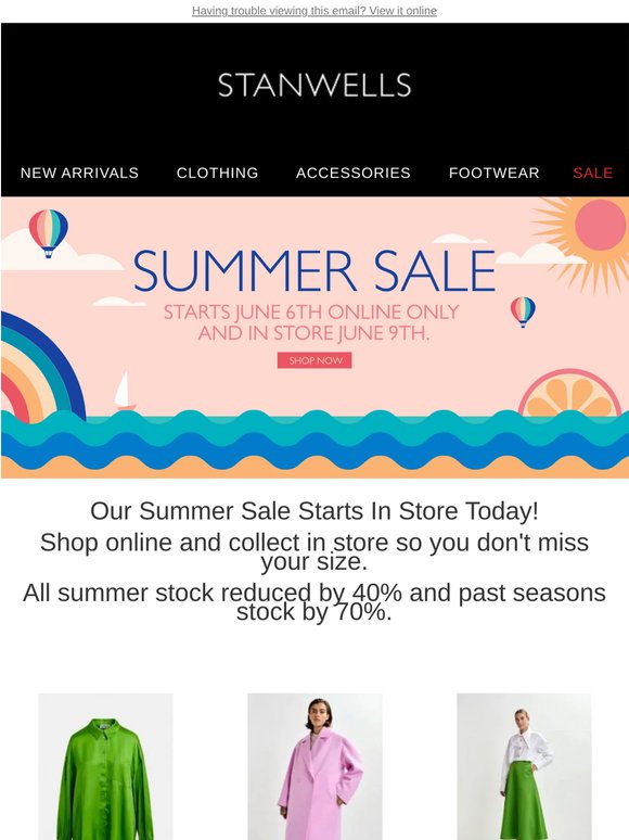 Summer Sale Now Online