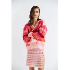 Dawn & Dare Edda Cardigan Super Pink 
