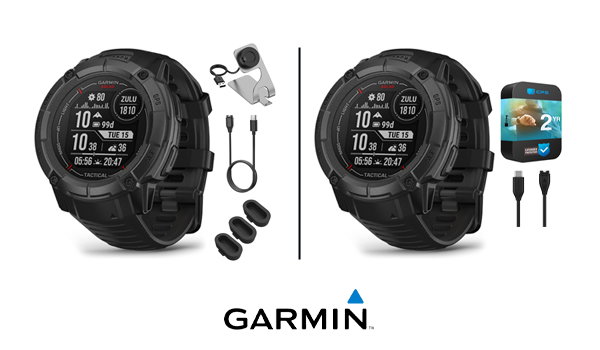 Instinct 2X Solar Rugged GPS Smartwatch, Tactical Edition, Black
