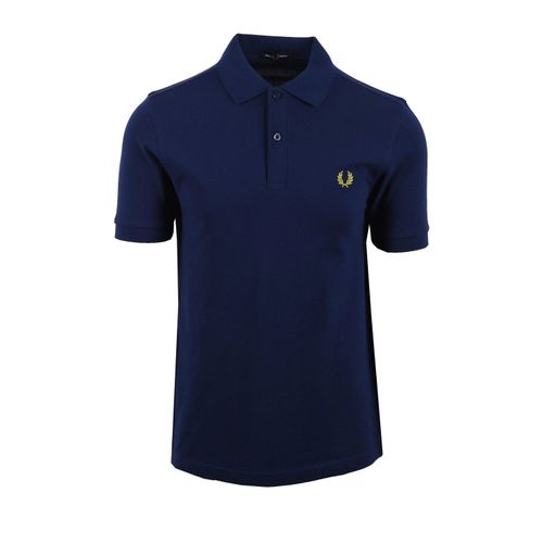 FRED PERRY SHIRT FRENCH NAVY/CITRON