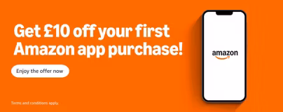 £10 off first in-app purchase of £25 Selected Accounts