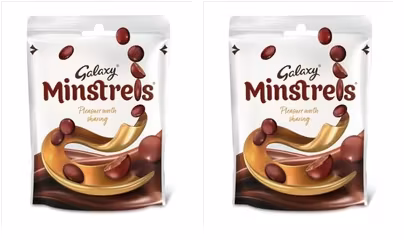 Galaxy Minstrels Milk Chocolate Pouch Bag 125g x 2 (£2.09 S&S)
