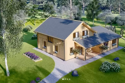 5 Bedroom / 3 Bathroom Log Cabin House - DARLA...