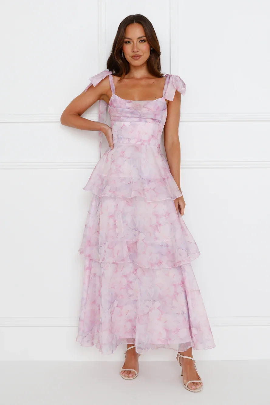 Image of Paisley Maxi Dress Purple