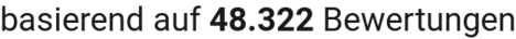 number of reviews