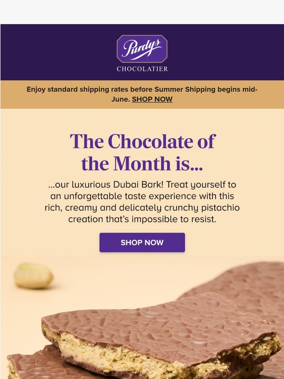 It's time for the Chocolate of the Month!