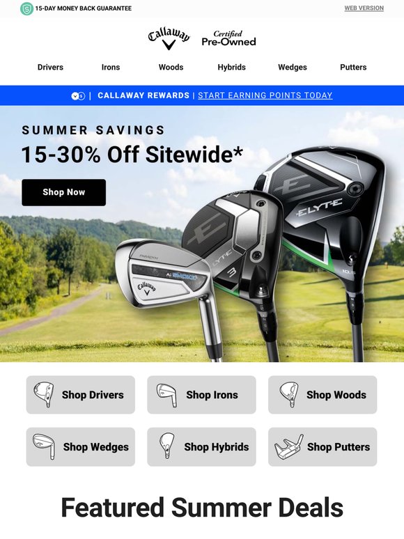 Summer Savings are Here: Up to 30% Off