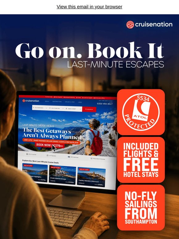 Last Minute From £389pp. Go on…You Know You Want To 😏