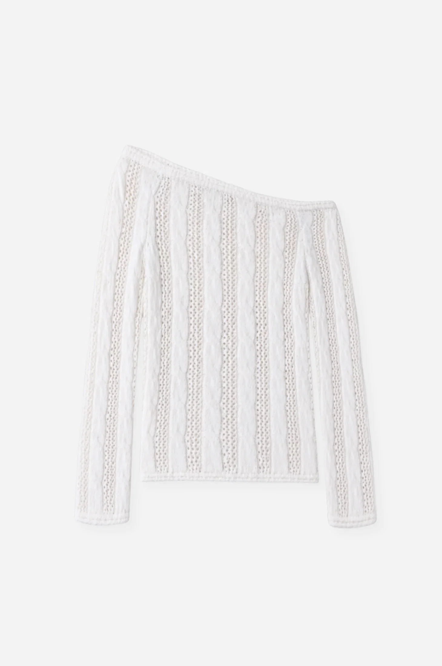Image of Cotton Boucle Cable Off The Shoulder