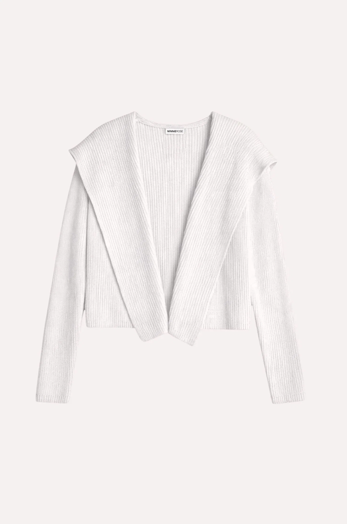 Image of Cotton Shaker Hooded Flyaway Cardigan