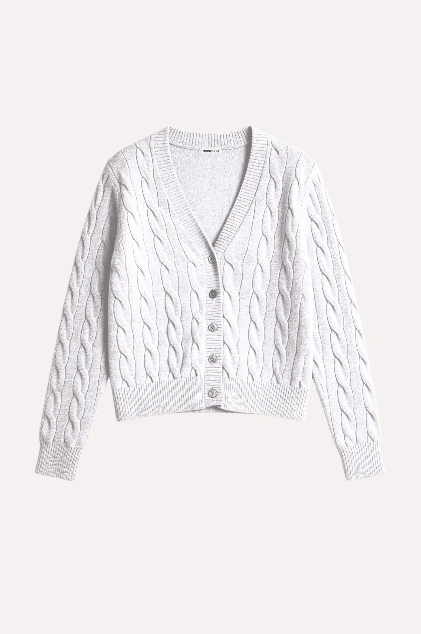 Image of Cotton Classic Cable Cardigan