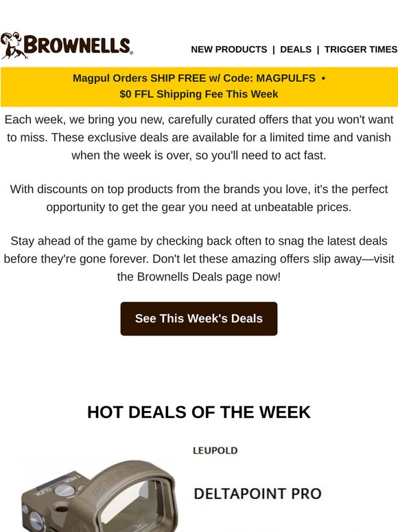 New Deals. Trusted Products. Limited Supply.
