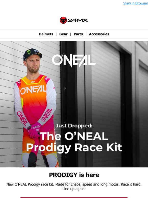 New race kit from O’NEAL. Proven when it matters.