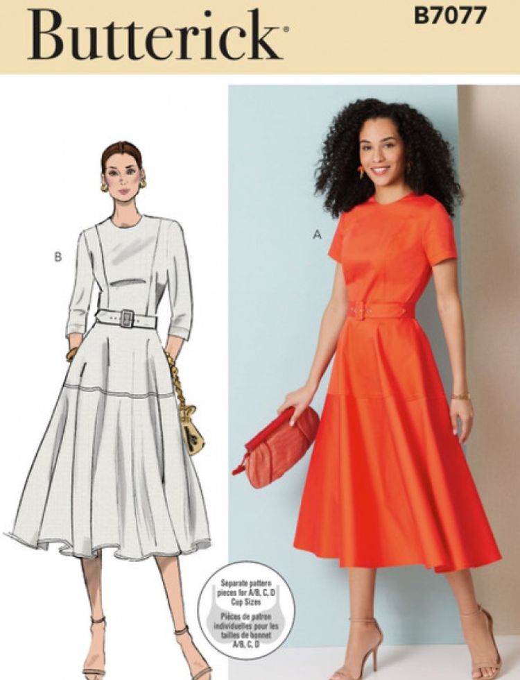 Butterick Paper Sewing Pattern 7077
